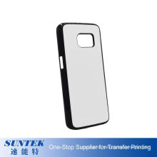 DIY 2D PC Plastic Blank Sublimation Phone Case for Samsung S7 with Coating Metal Insert